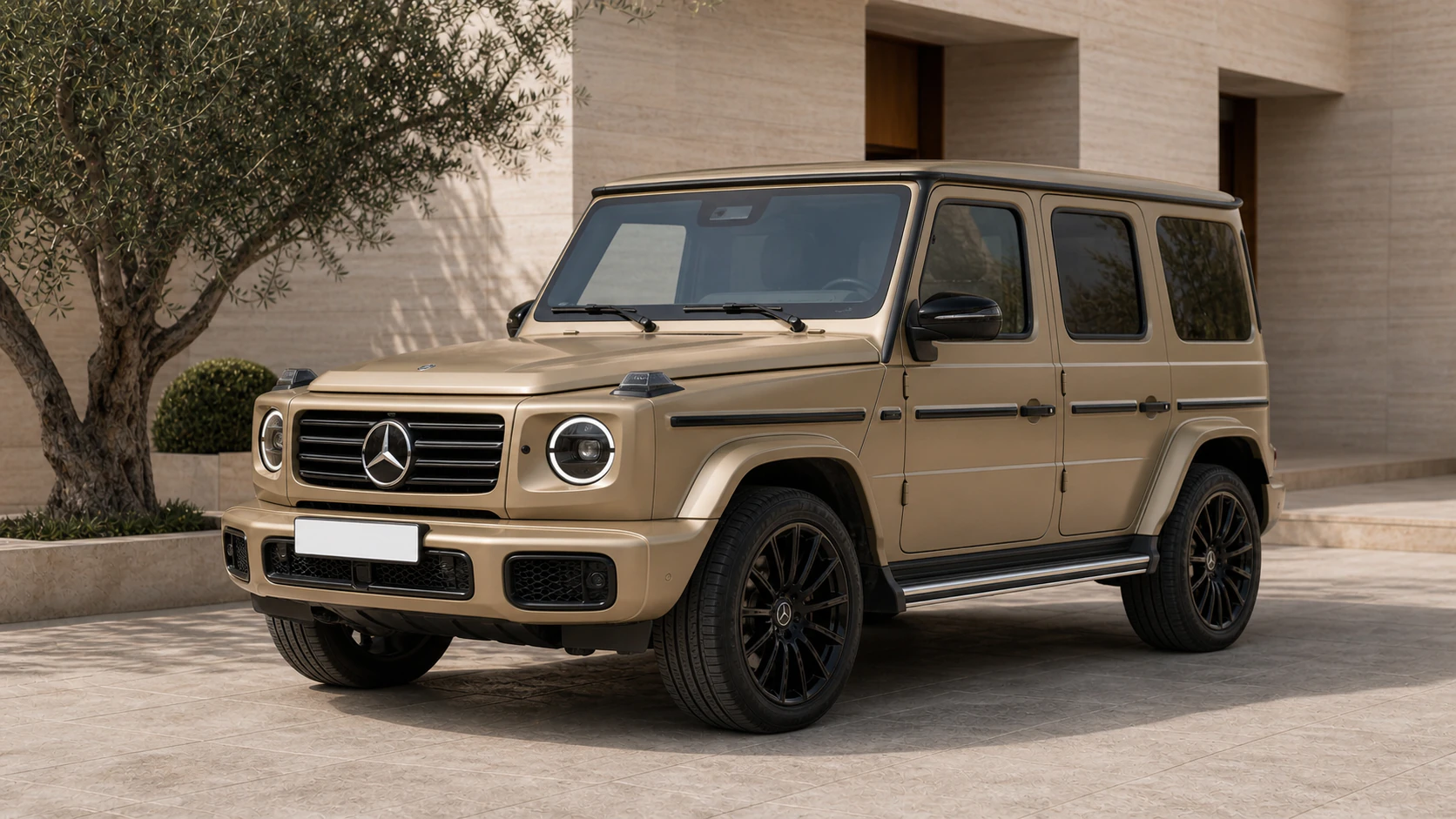 2025 Mercedes-Benz G 500 in MANUFAKTUR Kalahari Gold Magno in Amman