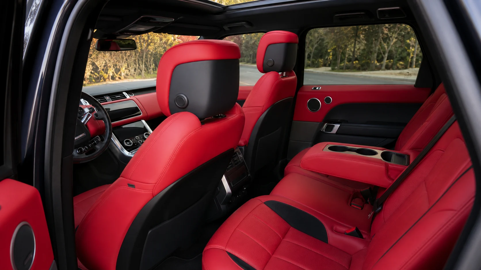 2021 Range Rover Sport L494 red leather interior