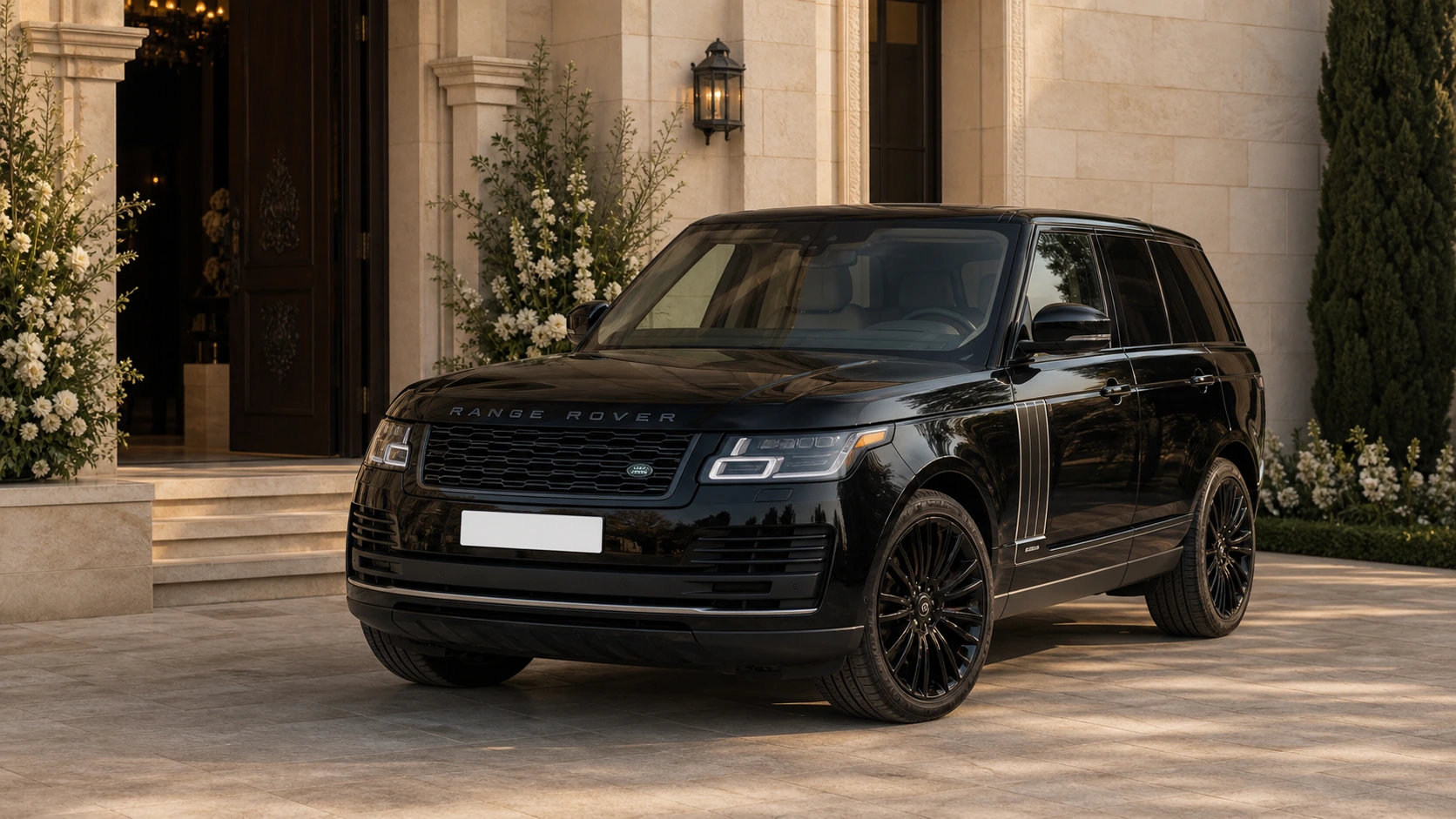 2020 Range Rover Vogue at a formal villa arrival